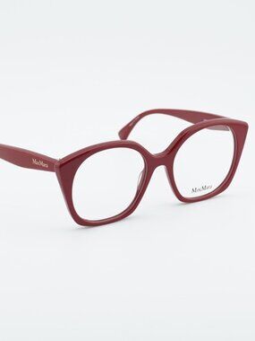 Max Mara MM5082 066 Eyeglasses Red 53mm Square Frame